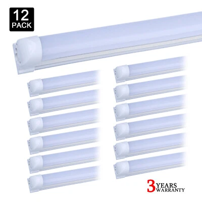 12 peças T8 8 pés lâmpadas tubulares de LED vinculáveis 72W 8' luminária de loja LED 6000K - Imagem 1 de 4