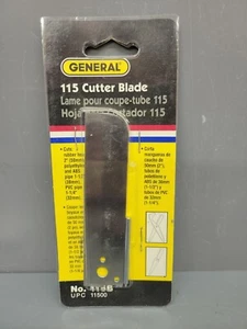 General PVC Pipe Cutter Blade 115 115B Replacement Blade New Old Stock - Picture 1 of 10