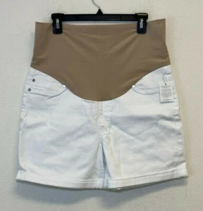Liverpool Womens Maternity Cuff Shorts White Size 12 - - Picture 1 of 4