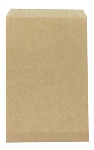 Flache khaki Kraftpapier Geschenktüten 100 Stück Papierware Schmuck Geschenktüten - Bild 1 von 1