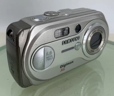Samsung COMPACT DIGITAL CAMERA Digimax A6 6.0MP Silver NO CARD Tested - 317 - Image 1 of 4