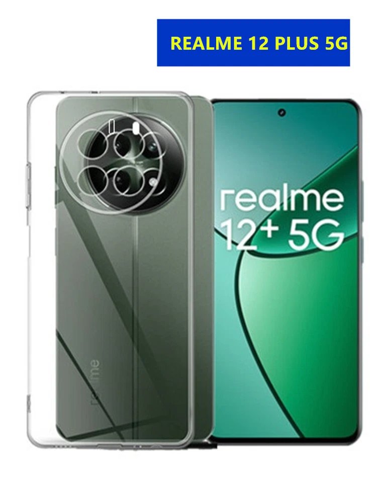 Cover Custodia Silicone TRASPARENTE  pre realme 12  plus - Immagine 1 di 1