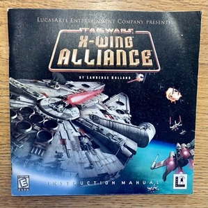 lucasarts entertainment star wars x-wing alliance PC game instruction manual - Afbeelding 1 van 2