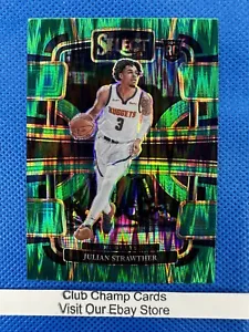 2023-24 #78 Julian Strawther Panini Select Concourse Shock Green Prizm Nuggets - Picture 1 of 2