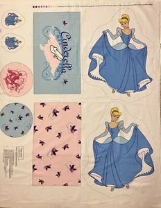 Springs Creative Cinderella Fabric Pillow Panel CP36283 Disney Rare Cut And Sew - Picture 1 of 12