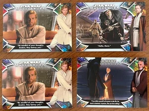 2022 Topps Star Wars Masterwork Obi-Wan Kenobi quotes OB1- 3, 7, 7, 10 - Picture 1 of 2
