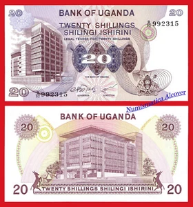 UGANDA 20 Shillings 1979 Pick 12b SC / UNC - Bild 1 von 1