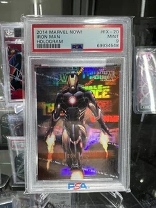 2014 Marvel Now Hologram #FX-20 Iron Man PSA 9 - Picture 1 of 2