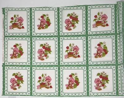 Tela cuadrada verde fresa de colección rara 43”x 17” 24 cuadrados leer Foto 1 de 2