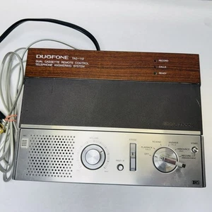 Automatyczna sekretarka radiowa DuoFone TAD-112C aktywowana głosem podwójna kaseta VTG - Zdjęcie 1 z 16
