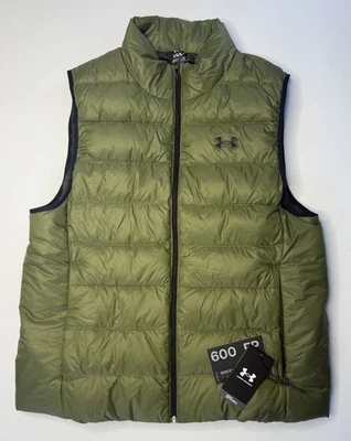 NEW Under Armour Storm Legend Down Puffer Vest Mens Size Large Olive Green - Image 1 of 4