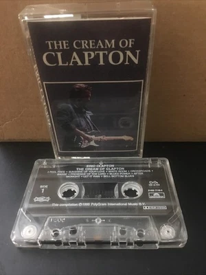 Eric Clapton, The Cream Of Clapton, (Cassette, 1995) Greatest Hits Classic Rock - Imagem 1 de 2