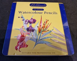 24 x Boldmere Watercolour Pencils In Tin Case - Picture 1 of 3
