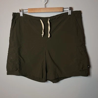 Columbia Nylon Cargo Shorts Women’s M Olive Green 6” Hiking Outdoors Camping - Image 1 of 4
