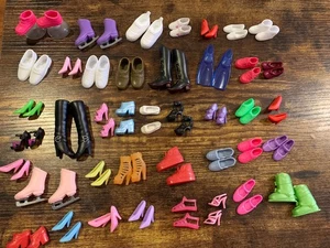 Barbie Ken Dolls HUGE Lot 41 Pairs of Shoes Heels Boots Sneakers Skates Etc - Picture 1 of 8