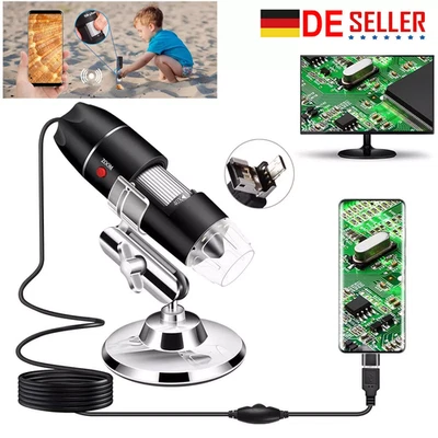 40-1000X USB Digital Mikroskop Lupe Microscope Kamera Endoskop 8 LEDs für Handy - Bild 1 von 4