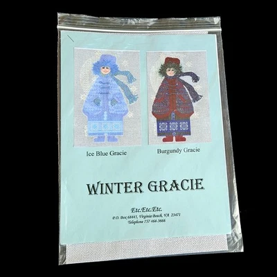 NEEDLEPOINT CANVAS & STITCH GUIDE:  WINTER GRACIE  BM - Image 1 of 2