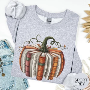 Pumpkin Books Halloween Buchliebhaber T-Shirt Gildan Shirt Sweatshirt Hoodie - Bild 1 von 4