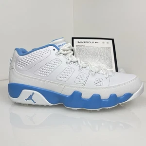 Men’s Nike Air Jordan 9 G Retro Golf FJ5934-101 White University Blue SZ 10.5 - Picture 1 of 7