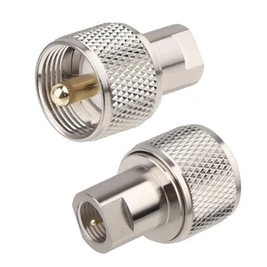 Adaptador 2 PIEZAS FME macho a UHF PL-259 macho baja pérdida conector FME a PL259 - Imagen 1 de 5
