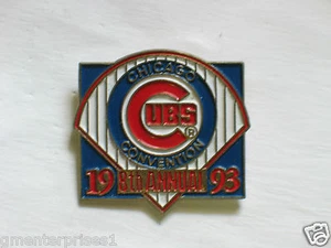 Chicago Cubs Convention Baseball Lapel Pin _ 1993 "8th Annual Year" Pin - Picture 1 of 1