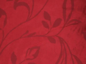 TESSUTO DESIGNER WILMANS SETA STAMPATA CHIARO COLORE ROSSO ARREDAMENTO MORBIDO - Foto 1 di 1