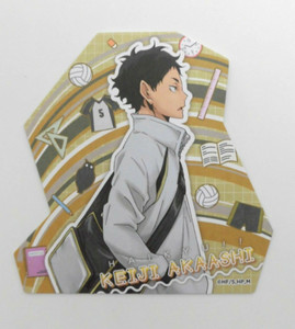 Haikyuu Die-cut card Akaashi Keiji