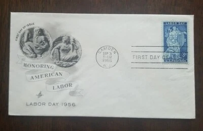 US FDC # 1082 Labor Day 1956. - Image 1 of 4