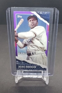 2020 Topps Rip Baseball Jackie Robinson Mini Base Magenta/Purple #24/25 #M-64 - Picture 1 of 2