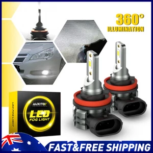 AUXITO 2X LED Headlight Globes Bulb High Low Beam Amber 6500K H8 H9 H11 6000K - Picture 1 of 14