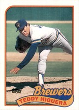 1989 Topps Teddy Higuera Milwaukee Brewers #595 TW25478