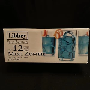 Libbey Just Cocktails 12 Mini Zombie Glasses 5oz NEW - Picture 1 of 11