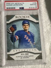 2020-21 UPPER DECK ARTIFACTS ALEXIS LAFRENIERE CARD RC RARE  /999 PSA 10 POP 1