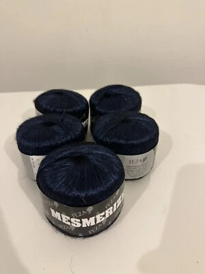 Feza Mesmerize 新奇纱线 深蓝色 批量 5 件 — 第 1/4 张图片