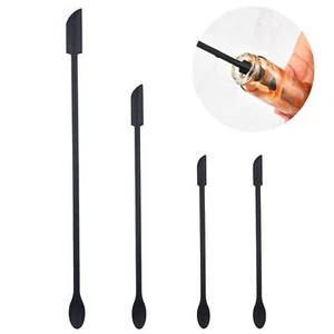 4 Pieces Mini Silicone Spatula Set Small Rubber Spatula for Makeup Thin Jar S... - Picture 1 of 5