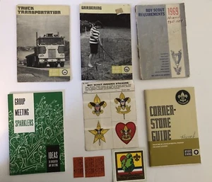 1969 Boy Scout Lot Pamphlets Insignia Stickers Jamboree Truck Transportation - Picture 1 of 8