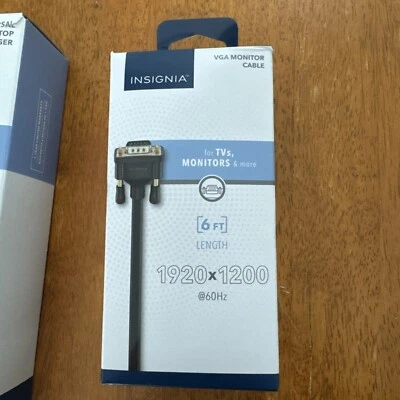 Insignia- 6' VGA Monitor Cable - Black - Image 1 of 4