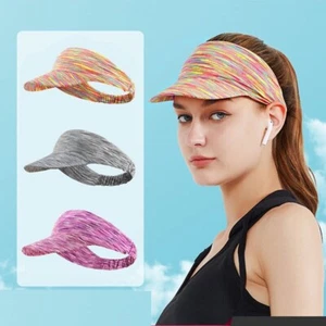 Sun Visor Elastic Sports Hat Tennis Golf Headband Cap Ladies Women Sun Vizor UK - Picture 1 of 31