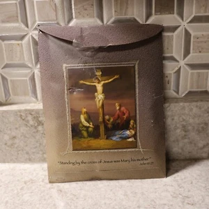 Sacred Heart Southern Missions free standing 4" wood crucifix altar cross shrine - Picture 1 of 6
