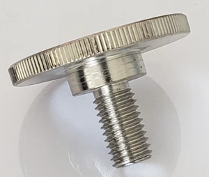Stainless Wide 40mm Dia Flathead Thumb Screw Knurled Knob M10 1.5 x 18mm - Picture 1 of 3