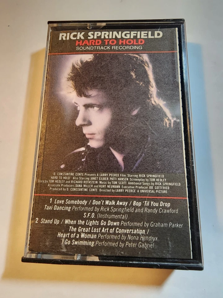 Rick Springfield : Hard To Hold Soundtrack Cassette 1984 RCA VG+/EX CS6 - Image 1 of 1
