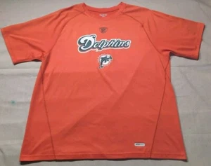 Maglietta Miami Dolphins Reebok Speedwick NFL Equipment Uomo XL Arancione Heather - Foto 1 di 9