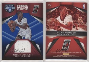 2016 Panini Totally Certified Fabric of the Game Materials Blue /99 Noah Vonleh