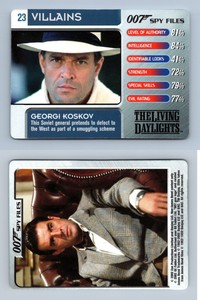 Georgi Koskov #23 Villains 007 Spy Files 2002 James Bond CCG Trading Card