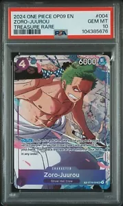 2024 ONE PIECE OP09 - KAISER IN DER NEUEN WELT 004 ZORO TREASURE RARE PSA 10 - Bild 1 von 2
