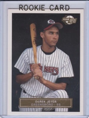 DEREK JETER ROOKIE CARD 1992/93 Fleer Excel Baseball Greensboro RARE RC Yankees! - Image 1 of 2
