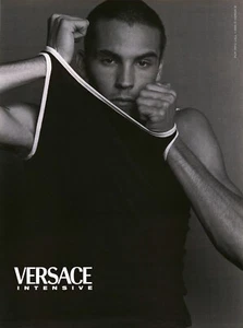 1998 VINTAGE PRINT AD -  VERSACE INTENSIVE FASHION CLOTHING AD - VERSACE - Picture 1 of 1