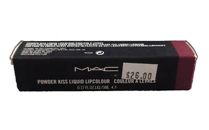 MAC Powder Kiss Liquid Lipcolour Color "#983 BURNING LOVE" Full Size NEW NIB - Picture 1 of 6