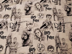 Camelot Harry Potter Dumbledore's Army DA Fabric ~35" x ~43" Hermione Ron Luna - Picture 1 of 4