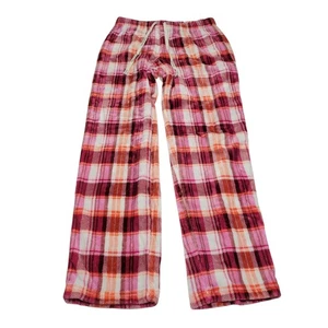 Pantalones de pijama de franela a cuadros ROSA Victoria's Secret para mujer medianos M - Imagen 1 de 4